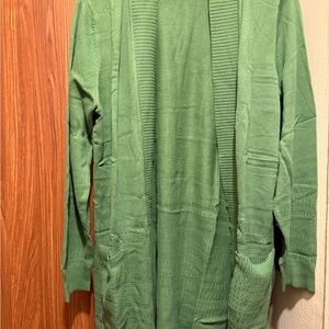 Isaac Mizrahi Women's Green Cardigan Sweater